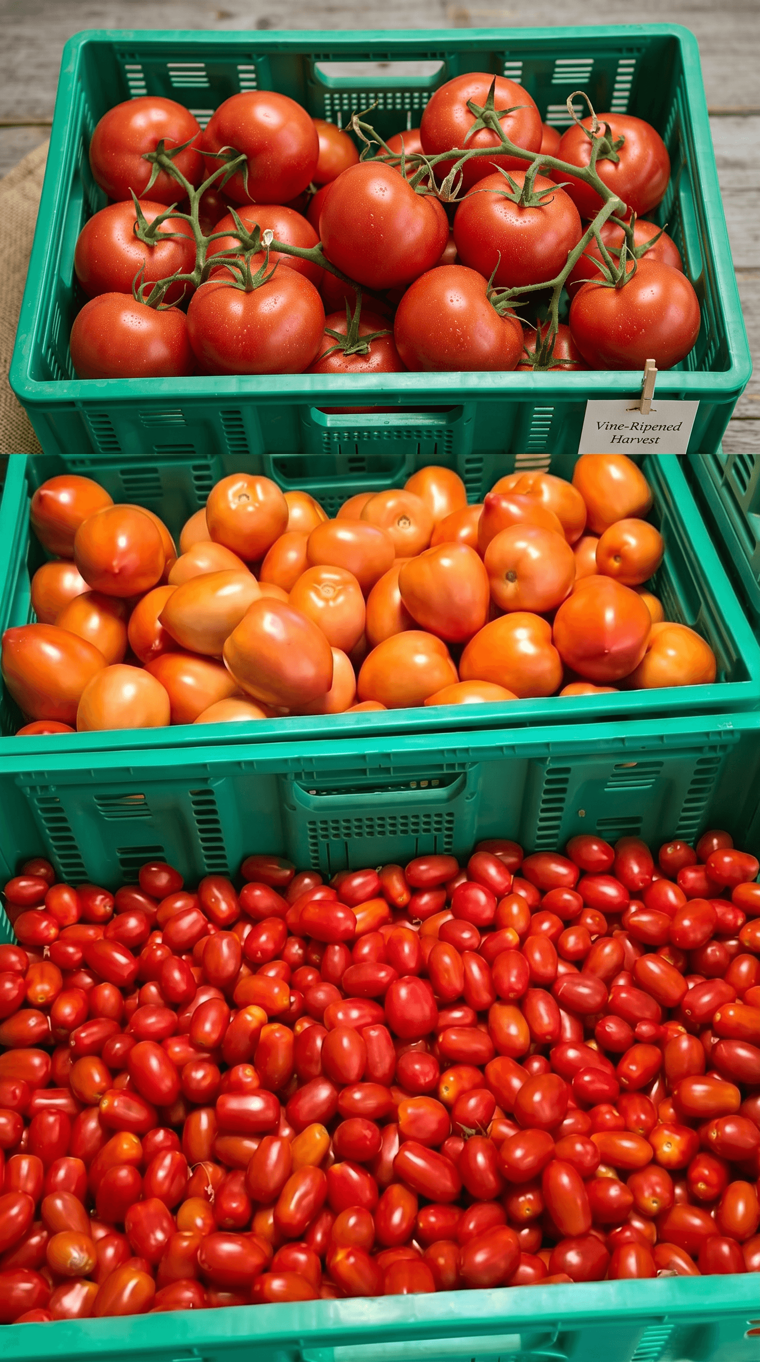 Mixed tomato harvest from Nos Cunuku